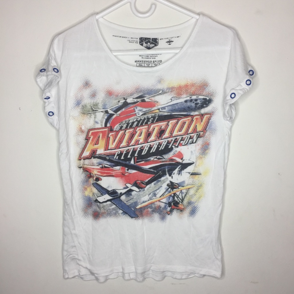 Lee Cooper Aircraft Factory Small T-Shirt